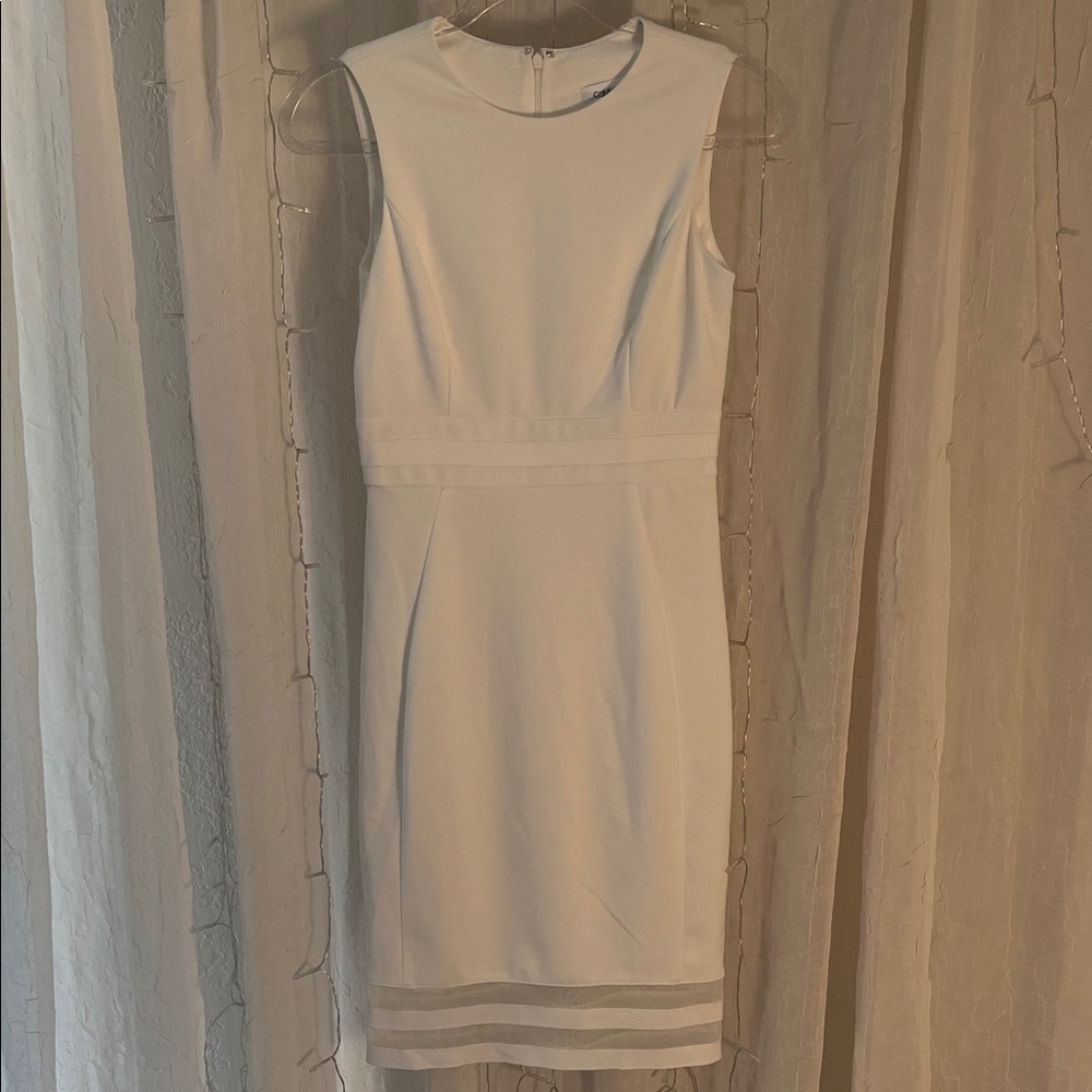 Calvin Klein Classic White Midi Dress